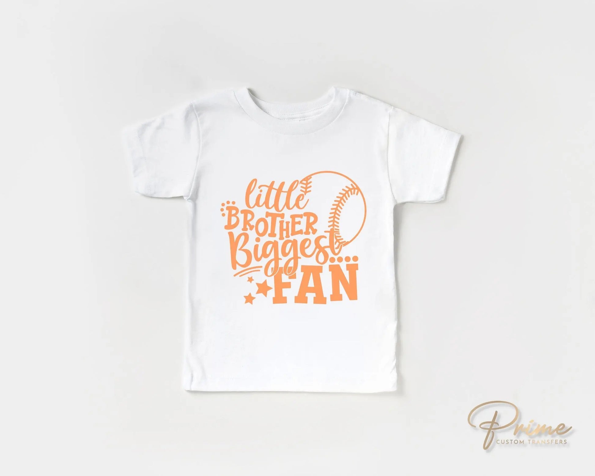 Baseball Brother DTF Transfers, Ready to Press, T-shirt Transfers, Heat Transfer, Direct to Film, Sports, Little Brother Biggest Fan