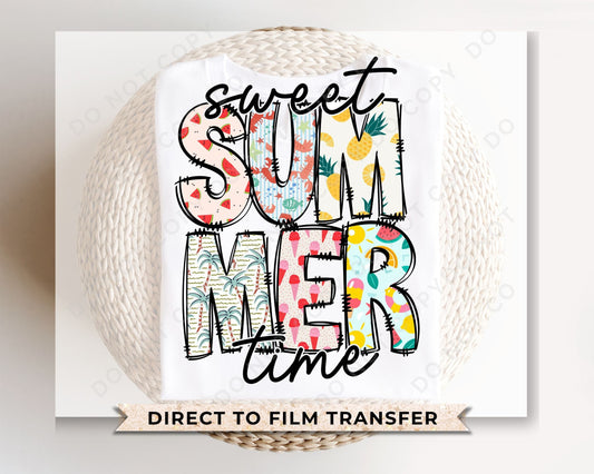 Summer DTF Transfers, Ready to Press, T-shirt Transfers, Heat Transfer, Direct to Film, Beach, Fun, Cute, Sunshine, Vacation, Summer Time