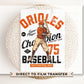 Baseball DTF Transfers, Ready to Press, T-shirt Transfers, Heat Transfer, Direct to Film, Sports, Summer, Vintage, Baltimore Maryland