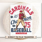 Baseball DTF Transfers, Ready to Press, T-shirt Transfers, Heat Transfer, Direct to Film, Sports, Summer, Vintage, St Louis Missouri