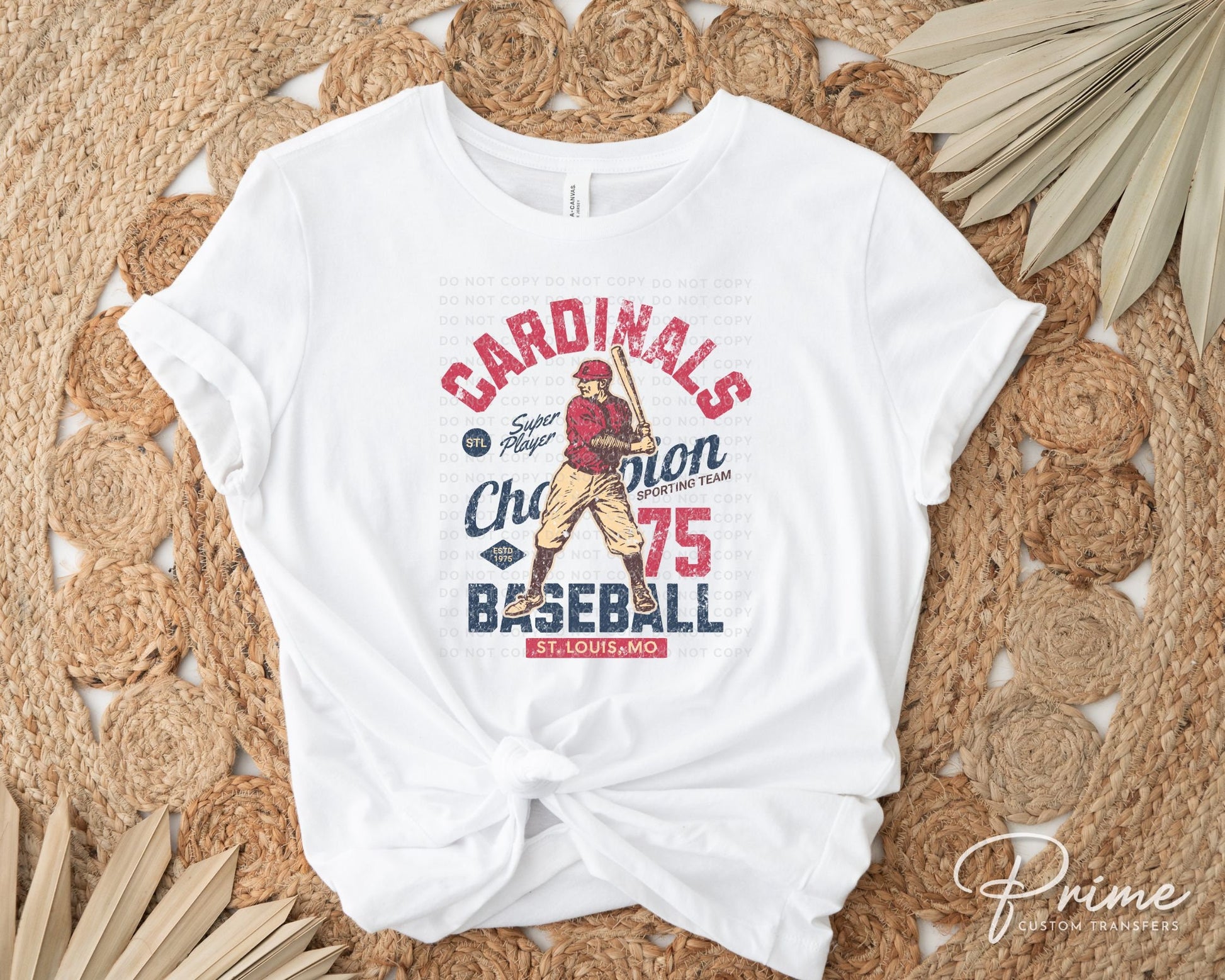 Baseball DTF Transfers, Ready to Press, T-shirt Transfers, Heat Transfer, Direct to Film, Sports, Summer, Vintage, St Louis Missouri