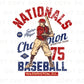 Baseball DTF Transfers, Ready to Press, T-shirt Transfers, Heat Transfer, Direct to Film, Sports, Summer, Vintage, Retro Washington DC