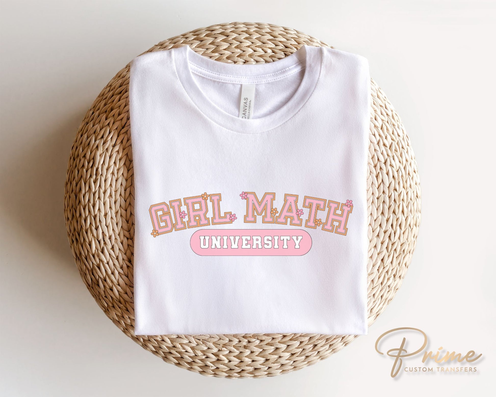 Girl Math University DTF Transfers, Ready to Press, T-shirt Transfers, Heat Transfer, Direct to Film, Cold Peel, Shopping, Funny, Trendy