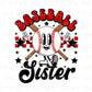 Baseball Sister DTF Transfers, Ready to Press, T-shirt Transfers, Heat Transfer, Direct to Film, Sports, Softball, Groovy, Bleachers