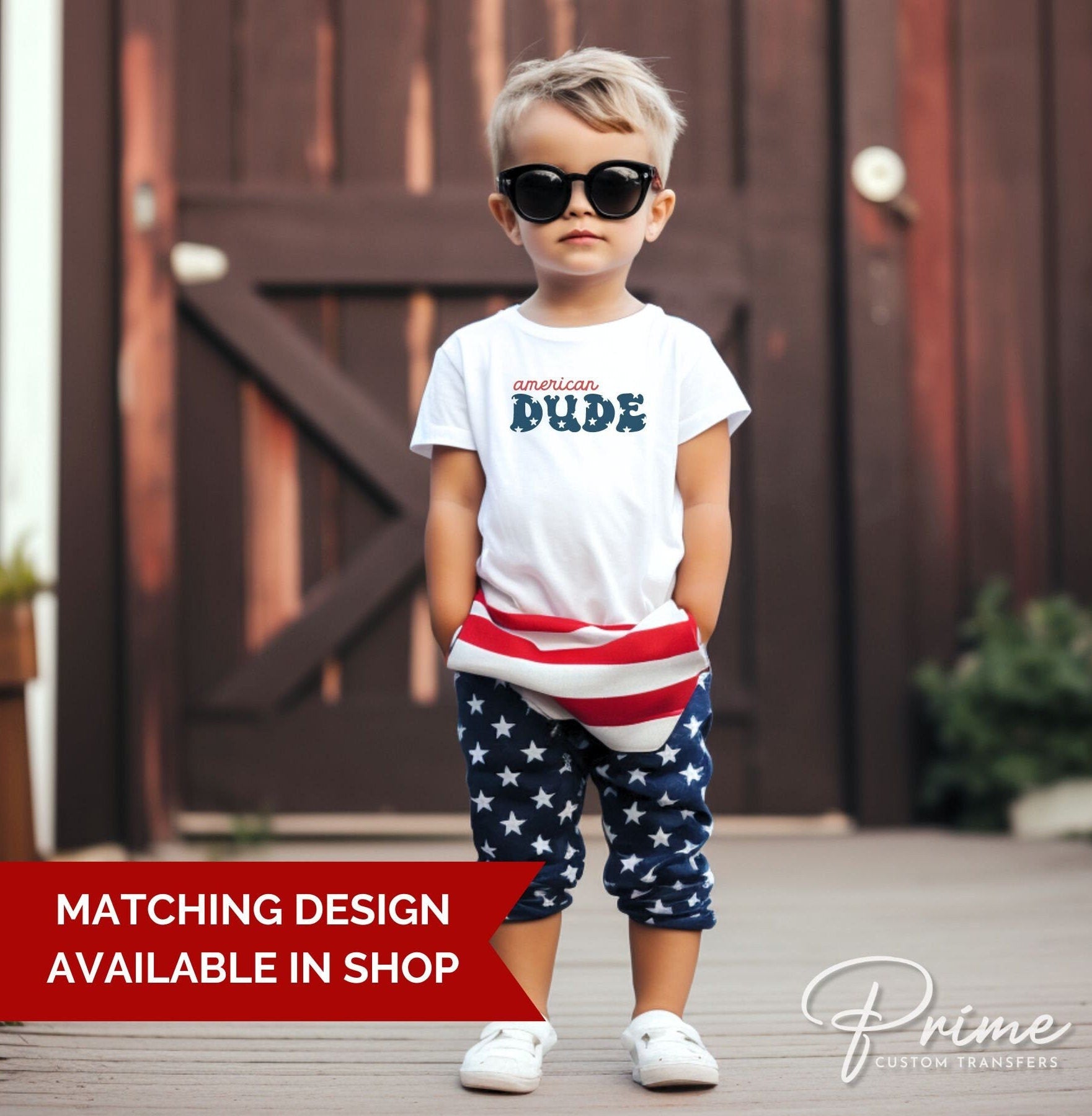 4th of July DTF Transfers, Ready to Press, T-shirt Transfers, Heat Transfer, Direct to Film, USA, Holiday, Family, Matching, American Babe