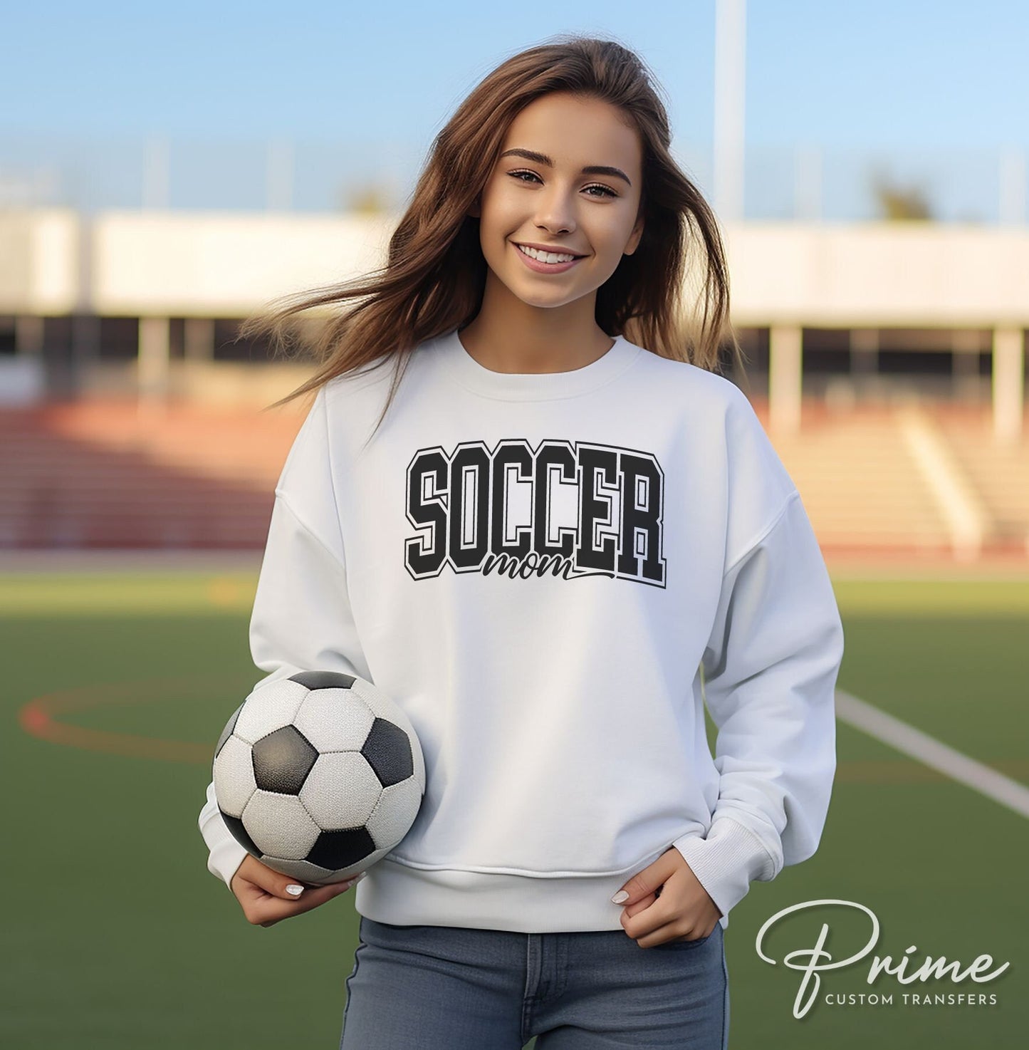 Soccer DTF Transfers, Ready to Press, T-shirt Transfers, Heat Transfer, Direct to Film, Cold Peel, Sports, Game Day, Varsity, Soccer Mom