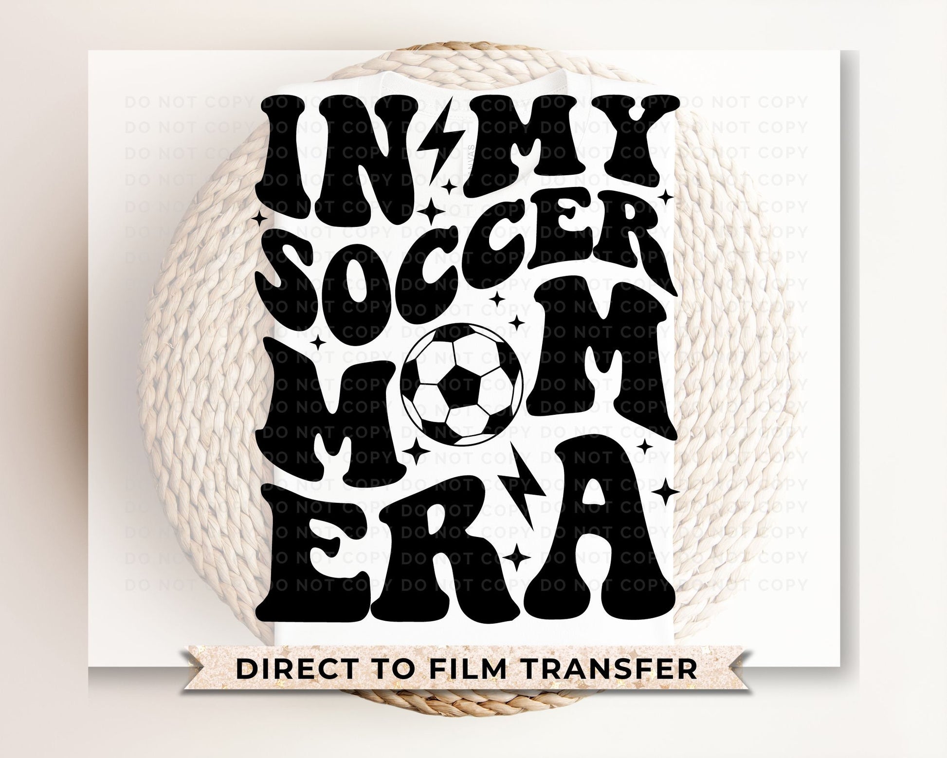 Soccer DTF Transfers, Ready to Press, T-shirt Transfers, Heat Transfer, Direct to Film, Cold Peel, Sports, Game Day, In My Soccer Mom Era