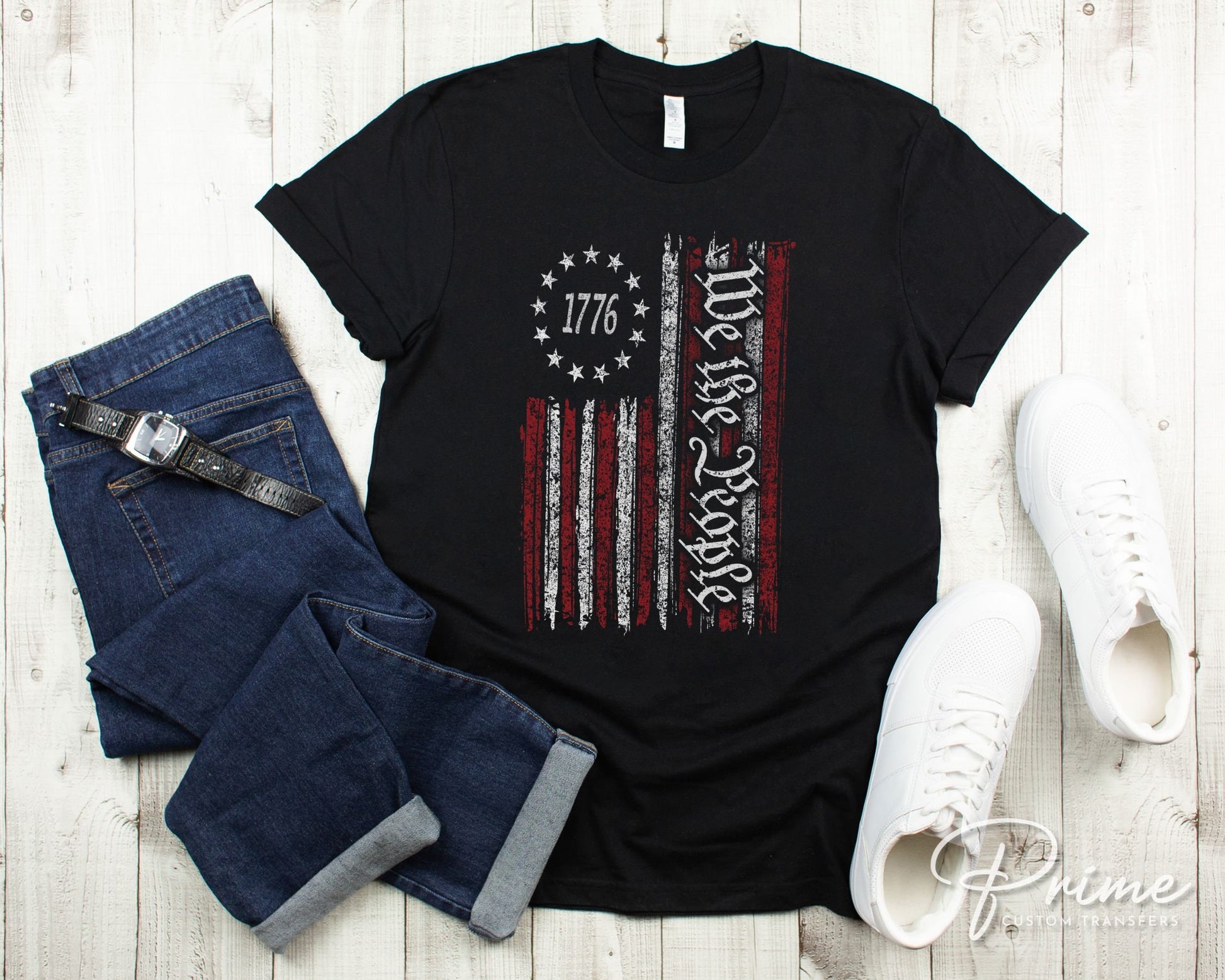 4th of July DTF Transfers, Ready to Press, T-shirt Transfers, Heat Transfer, Direct to Film, USA, Holiday, America, 1776 We The People