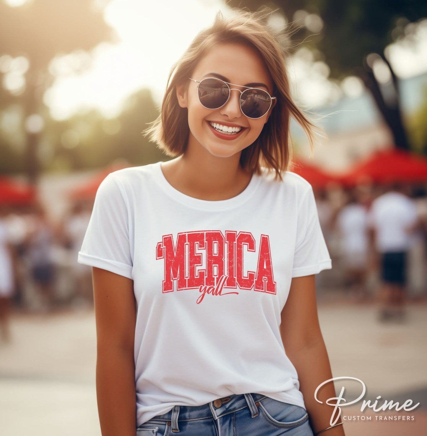 4th of July DTF Transfers, Ready to Press, T-shirt Transfers, Heat Transfer, Direct to Film, USA, Holiday, Independence, Merica Ya'll