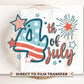 4th of July DTF Transfers, Ready to Press, T-shirt Transfers, Heat Transfer, Direct to Film, USA, Holiday, Independence, Retro Fourth