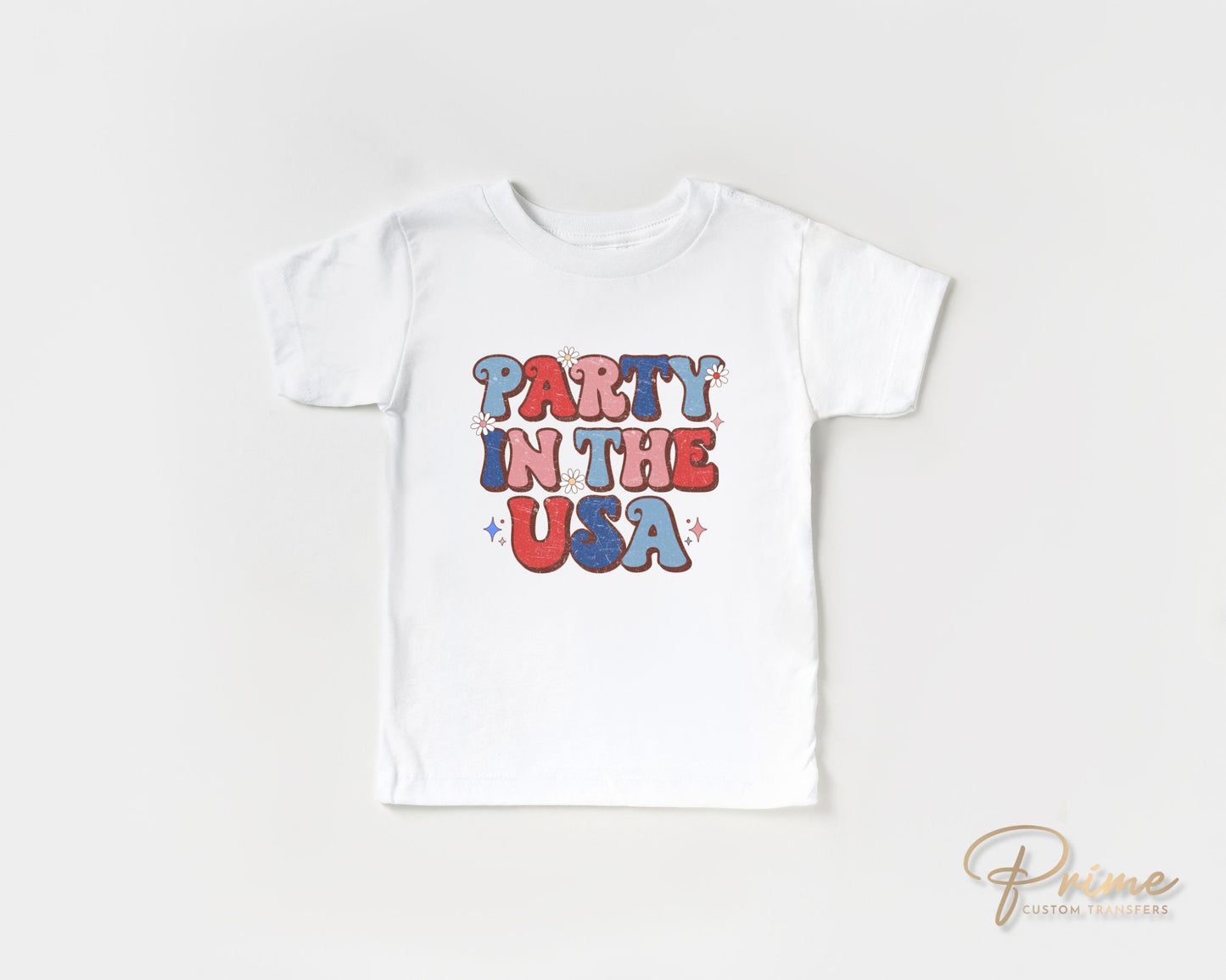 4th of July DTF Transfers, Ready to Press, T-shirt Transfers, Heat Transfer, Direct to Film, USA, Holiday, Independence, Party in The USA