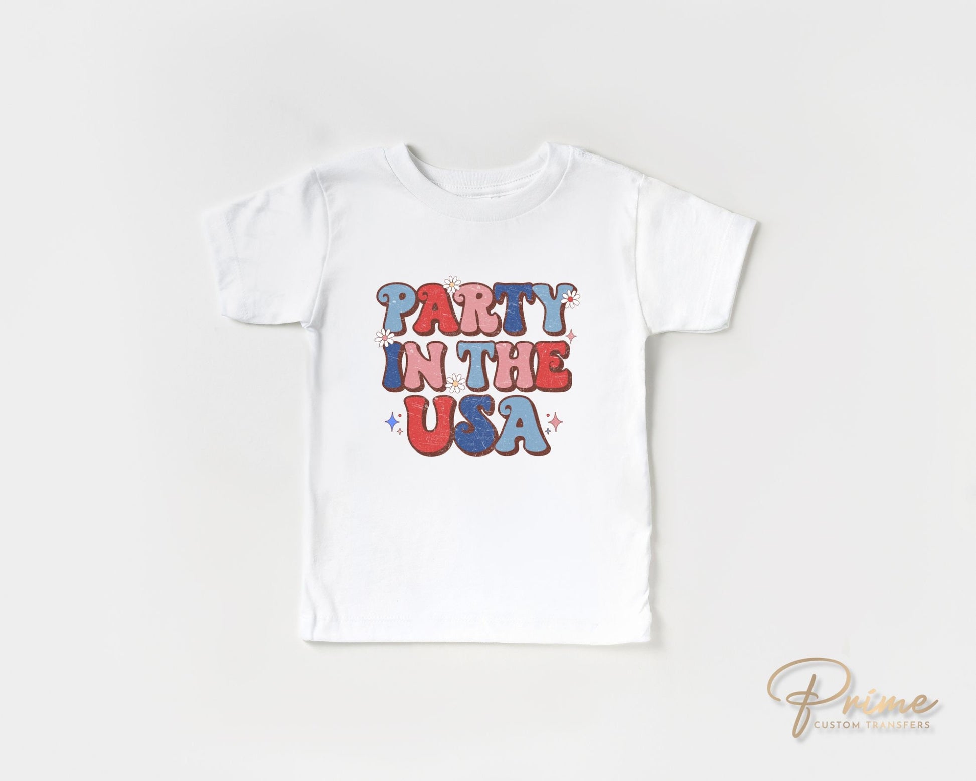 4th of July DTF Transfers, Ready to Press, T-shirt Transfers, Heat Transfer, Direct to Film, USA, Holiday, Independence, Party in The USA