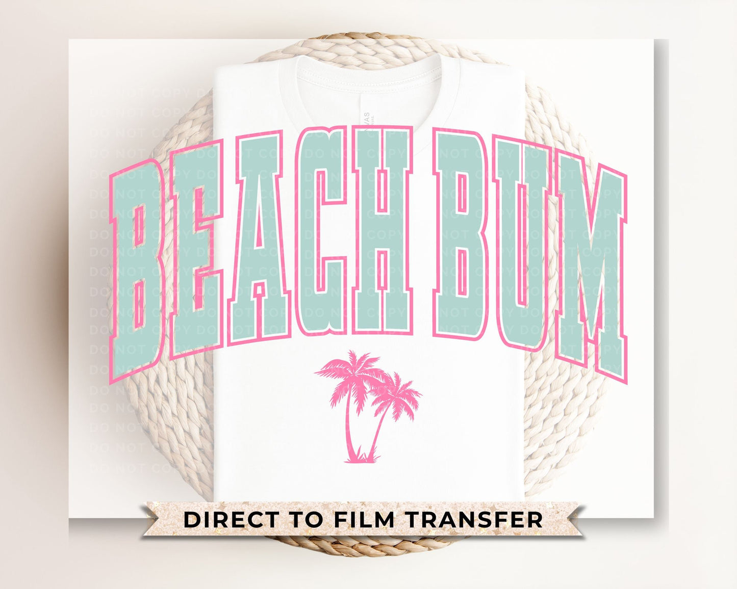 Summer Vibes DTF Transfers, Ready to Press, T-shirt Transfers, Heat Transfer, Direct to Film, Palm Trees, Summer Time, Vacation, Beach Bum