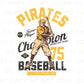 Baseball DTF Transfers, Ready to Press, T-shirt Transfers, Heat Transfer, Direct to Film, Sports, Pittsburgh Pennsylvania, Vintage, Retro