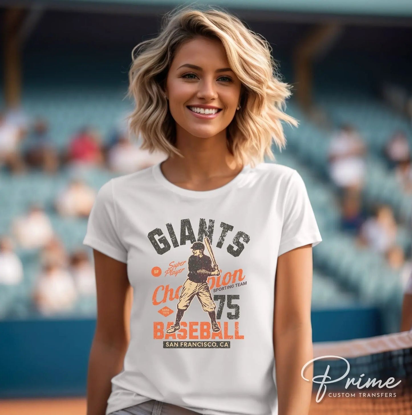 Baseball DTF Transfers, Ready to Press, T-shirt Transfers, Heat Transfer, Direct to Film, Sports, San Francisco California, Vintage, Retro