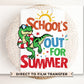 Summer DTF Transfers, Ready to Press, T-shirt Transfers, Heat Transfer, Direct to Film, Teacher, Dinosaur, T-rex, Boy, School's Out