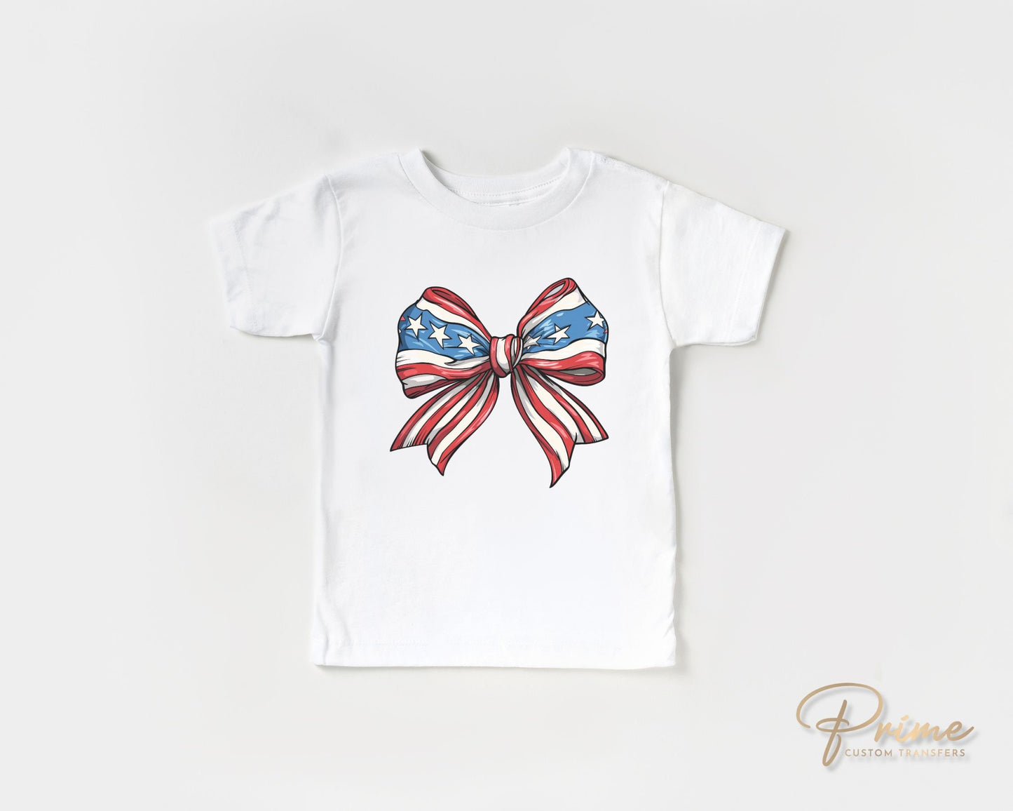 4th of July DTF Transfers, Ready to Press, T-shirt Transfers, Heat Transfer, Direct to Film, USA, Holiday, Independence, Coquette Bow