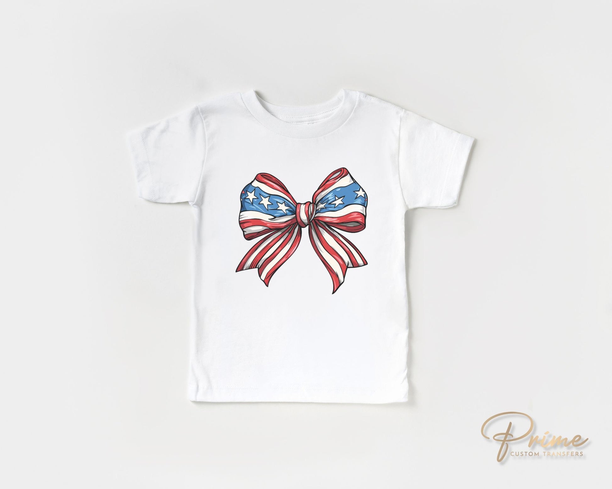 4th of July DTF Transfers, Ready to Press, T-shirt Transfers, Heat Transfer, Direct to Film, USA, Holiday, Independence, Coquette Bow