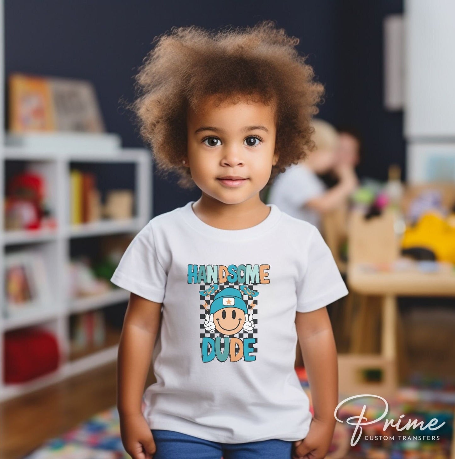 Boy DTF Transfers, Ready to Press, T-shirt Transfers, Heat Transfer, Direct to Film, Retro, Little Kids, Skateboard, Checkered, Toddler