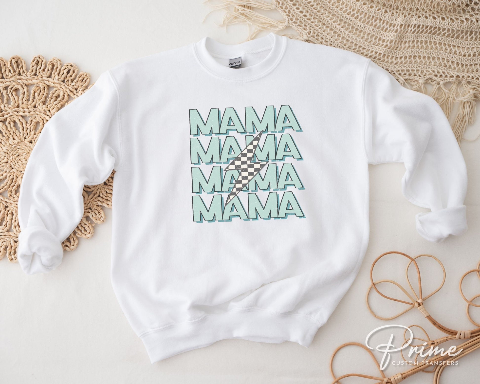 Mother's Day DTF Transfers, Ready to Press, T-shirt Transfers, Heat Transfer, Direct to Film, Mommy and Me, Matching, Boy, Stacked Mama