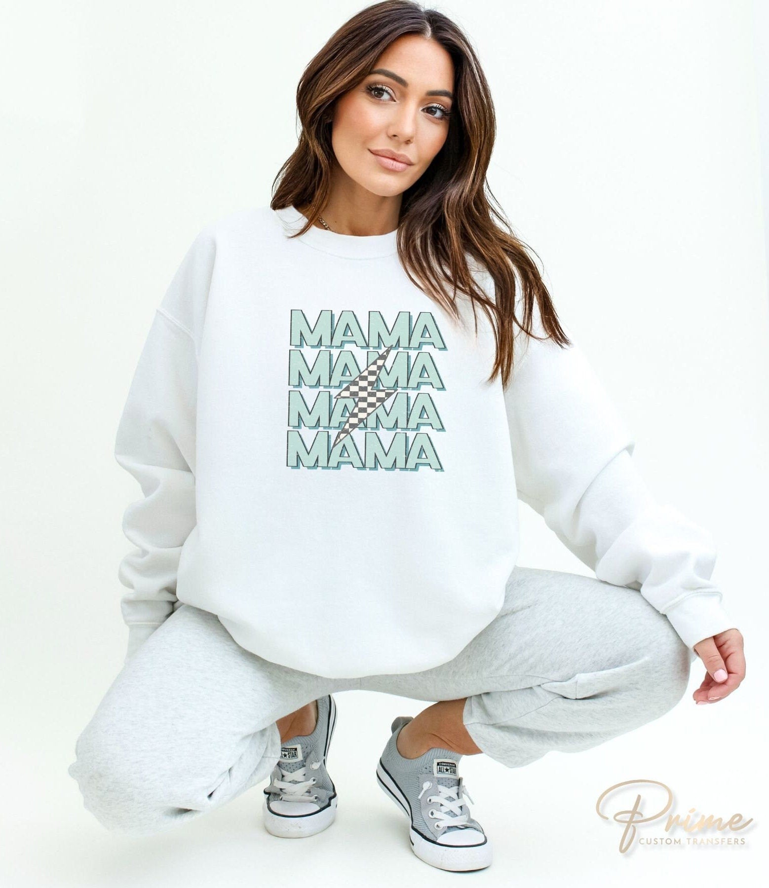 Mother's Day DTF Transfers, Ready to Press, T-shirt Transfers, Heat Transfer, Direct to Film, Mommy and Me, Matching, Boy, Stacked Mama