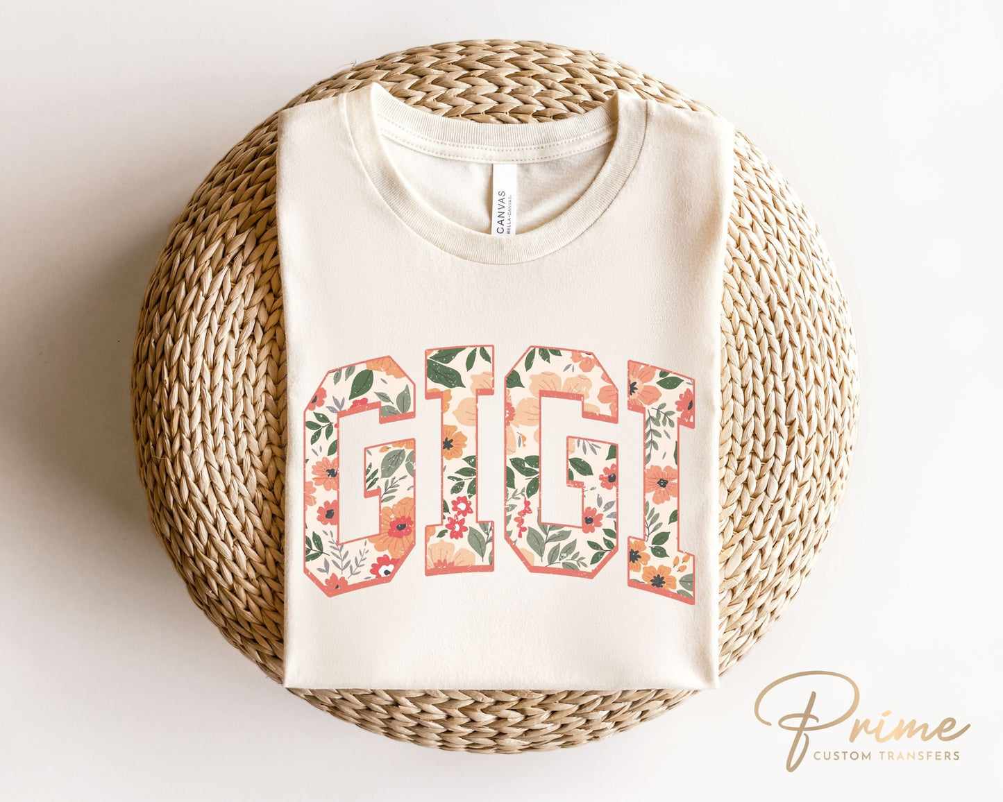 Mother's Day DTF Transfers, Ready to Press, T-shirt Transfers, Heat Transfer, Direct to Film, Motherhood, Retro, Boho, Gift, Floral Gigi