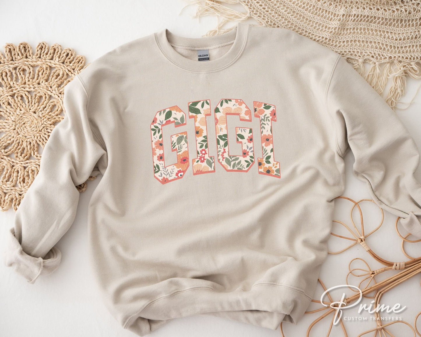 Mother's Day DTF Transfers, Ready to Press, T-shirt Transfers, Heat Transfer, Direct to Film, Motherhood, Retro, Boho, Gift, Floral Gigi