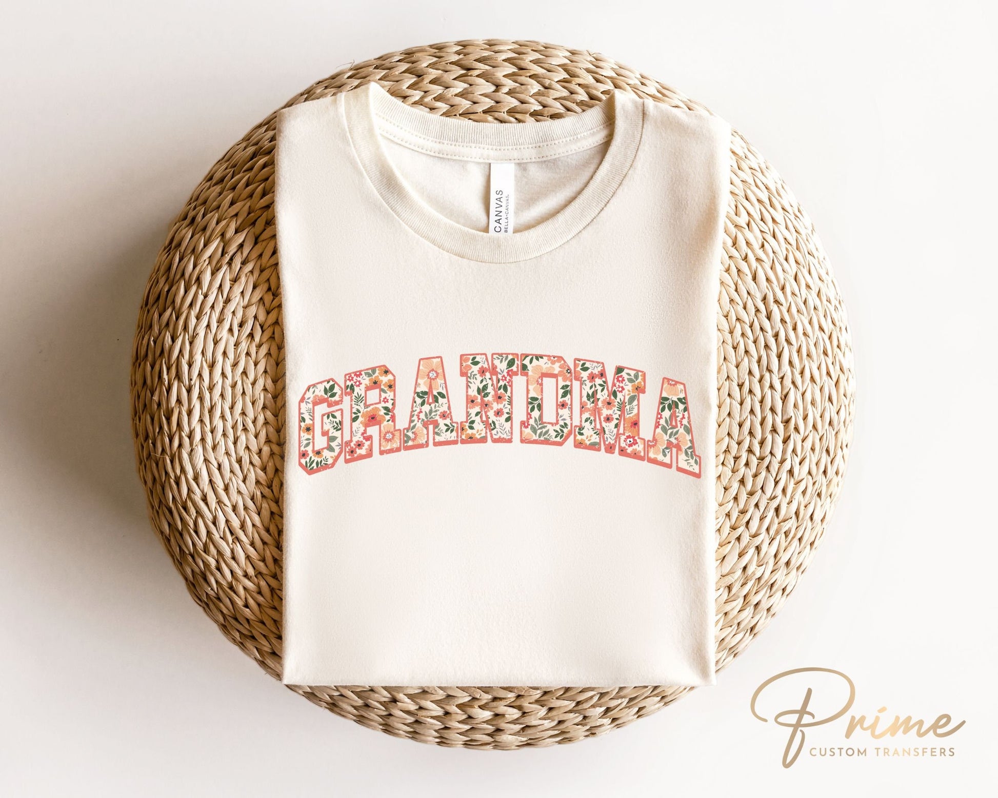 Mother's Day DTF Transfers, Ready to Press, T-shirt Transfers, Heat Transfer, Direct to Film, Grandparent, Retro, Boho, Gift, Floral Grandma