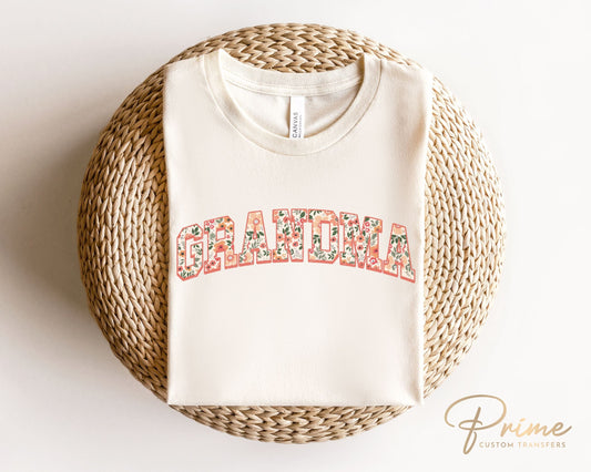 Mother's Day DTF Transfers, Ready to Press, T-shirt Transfers, Heat Transfer, Direct to Film, Grandparent, Retro, Boho, Gift, Floral Grandma