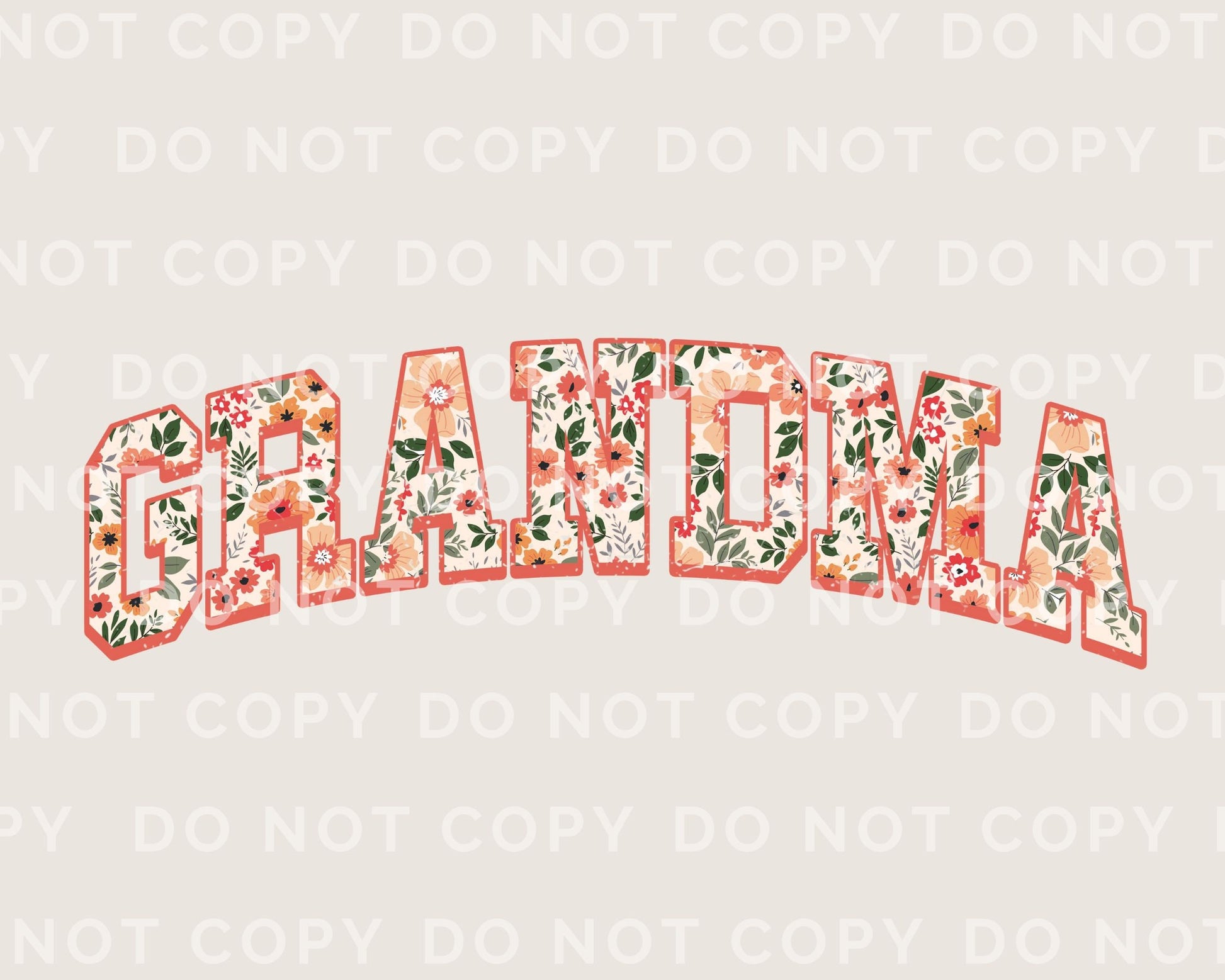 Mother's Day DTF Transfers, Ready to Press, T-shirt Transfers, Heat Transfer, Direct to Film, Grandparent, Retro, Boho, Gift, Floral Grandma