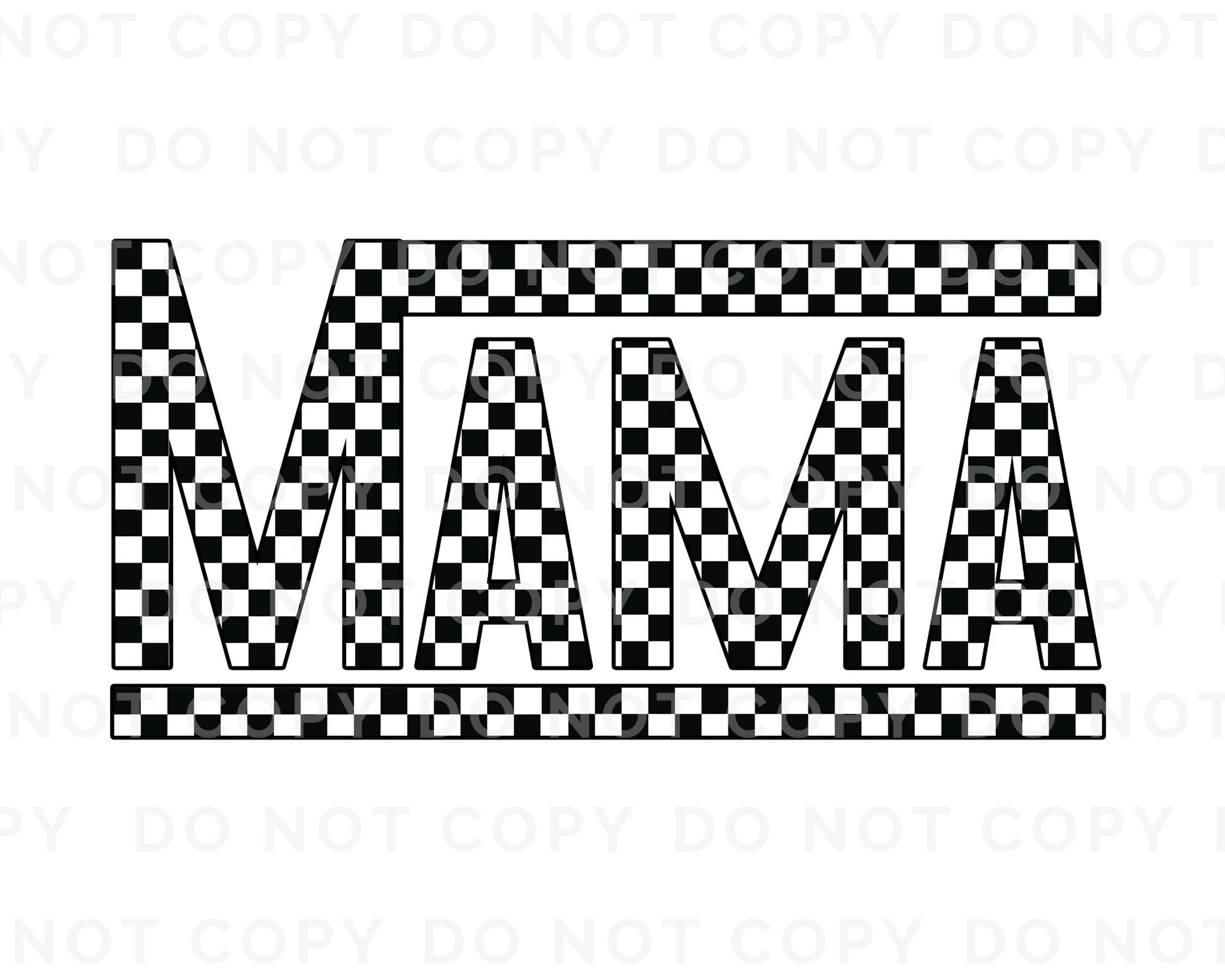 Mother's Day DTF Transfers, Ready to Press, T-shirt Transfers, Heat Transfer, Direct to Film, Mommy and Me, Matching, Retro Checkered Mama