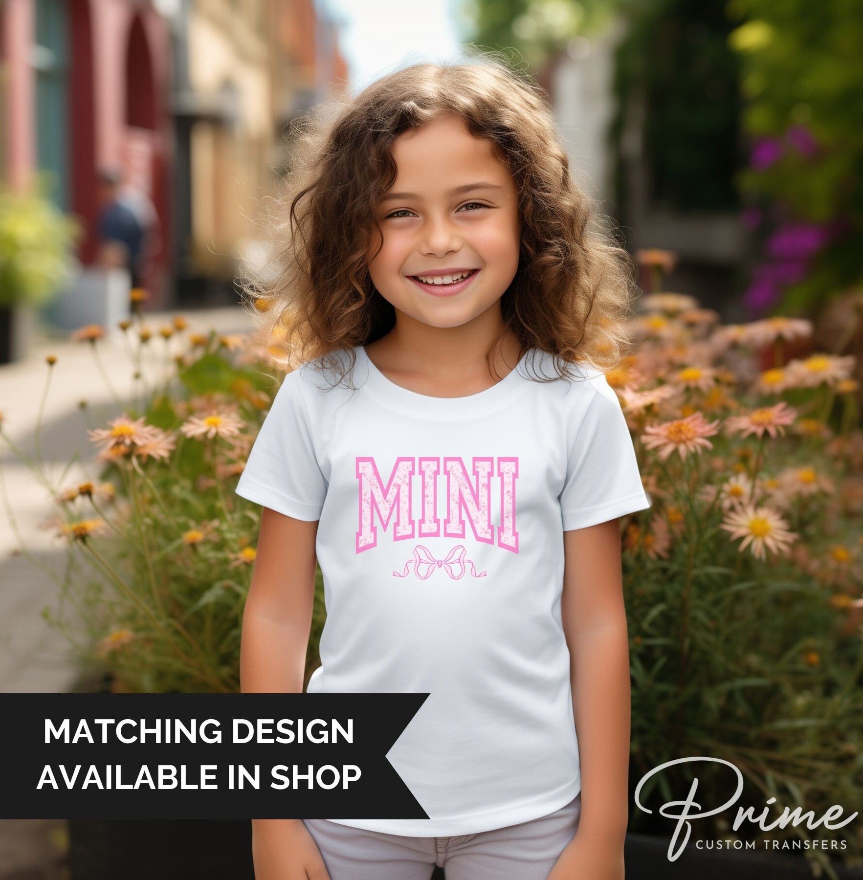 Mother's Day DTF Transfers, Ready to Press, T-shirt Transfers, Heat Transfer, Direct to Film, Mommy and Me, Matching, Coquette, Mama, Bow