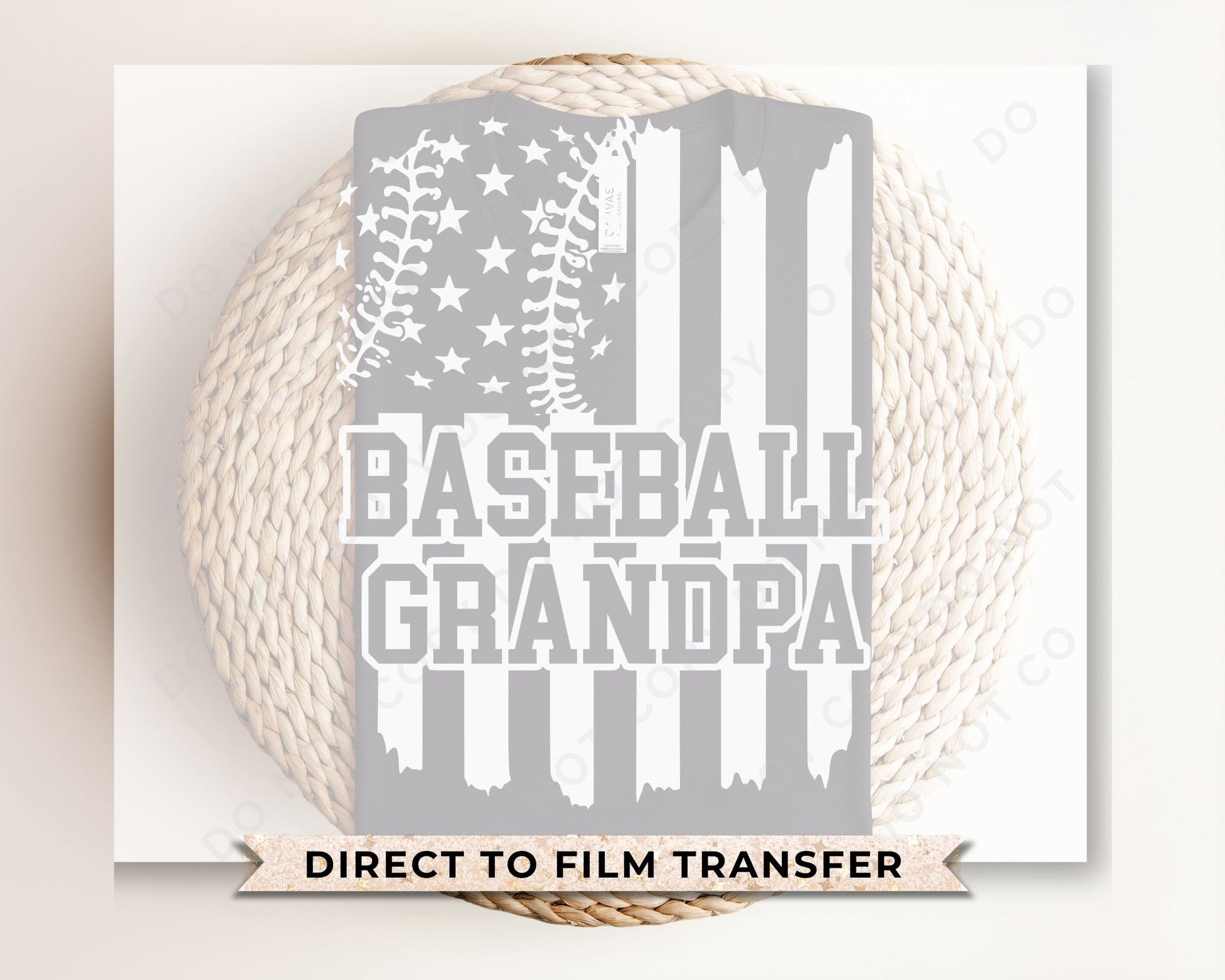 DTF Transfers, Ready to Press, T-shirt Transfers, Heat Transfer, Direct to Film, Flag, Sports, Grandparent, Father's Day, Baseball Grandpa