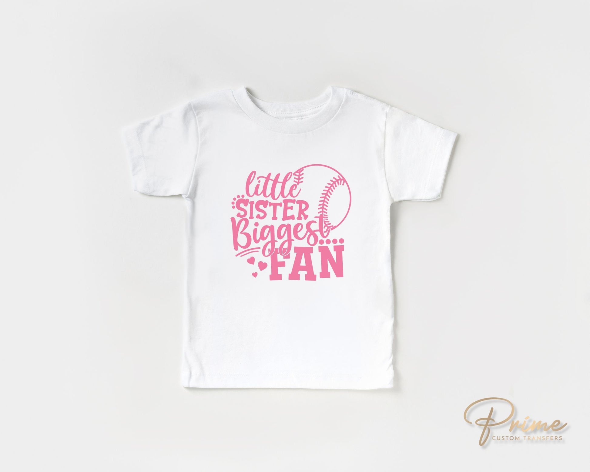 Baseball Sister DTF Transfers, Ready to Press, T-shirt Transfers, Heat Transfer, Direct to Film, Sports, Softball, Little Sis, Biggest Fan