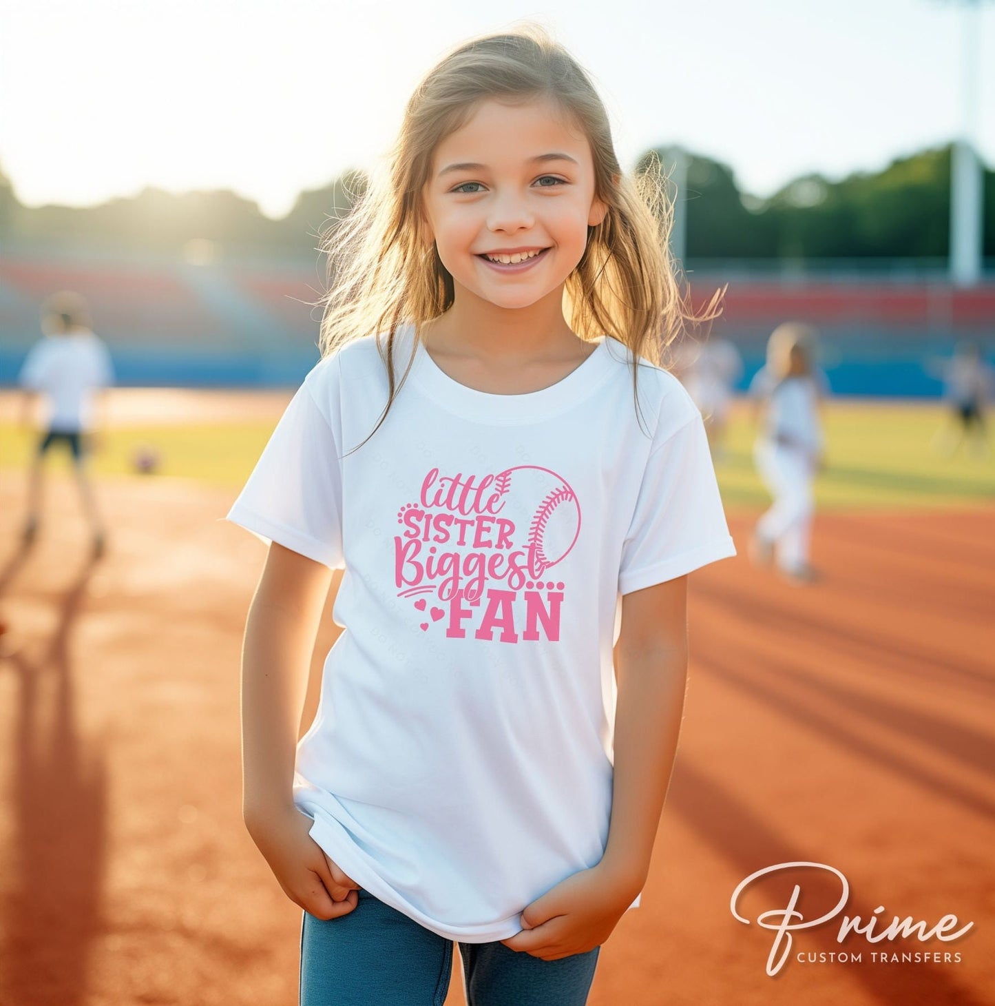 Baseball Sister DTF Transfers, Ready to Press, T-shirt Transfers, Heat Transfer, Direct to Film, Sports, Softball, Little Sis, Biggest Fan