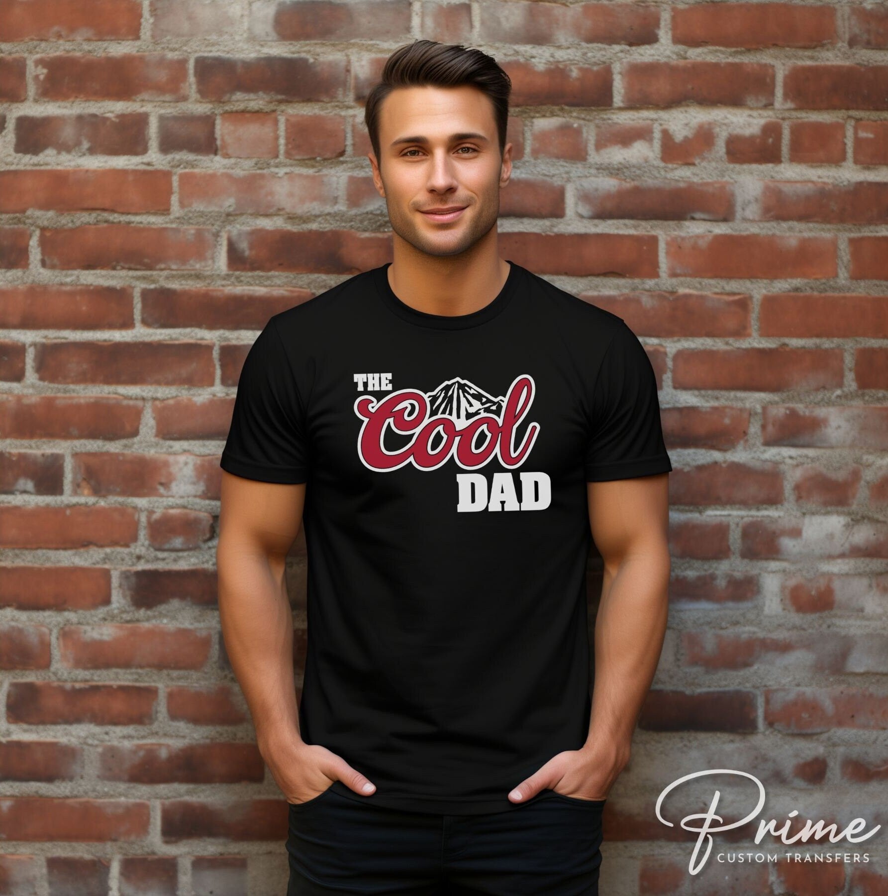 Father's Day DTF Transfers, Ready to Press, T-shirt Transfers, Heat Transfer, Direct to Film, Funny, Jokes, Gift, Dad, Retro, The Cool Dad