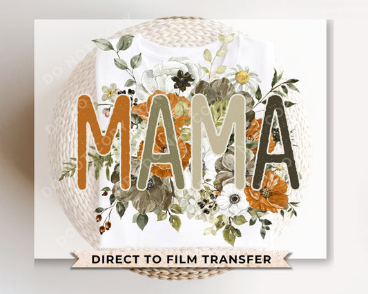 Mother's Day DTF Transfers, Ready to Press, T-shirt Transfers, Heat Transfer, Direct to Film, Retro, Mom, Spring, Flowers, Floral Mama