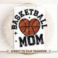 Basketball DTF Transfers, Ready to Press, T-shirt Transfers, Heat Transfer, Direct to Film, Sports, Faux Glitter, Heart, Basketball Mom