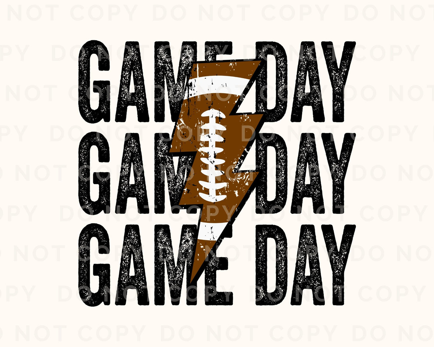 Football DTF Transfers, Ready to Press, T-shirt Transfers, Heat Transfer, Direct to Film, Sports, Mama, Lightening, Stacked Game Day