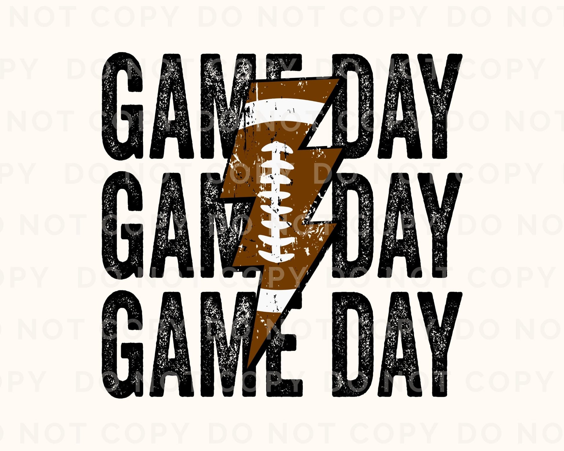 Football DTF Transfers, Ready to Press, T-shirt Transfers, Heat Transfer, Direct to Film, Sports, Mama, Lightening, Stacked Game Day