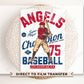 Baseball DTF Transfers, Ready to Press, T-shirt Transfers, Heat Transfer, Direct to Film, Sports, Los Angeles, California, Vintage, Retro