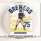 Baseball DTF Transfers, Ready to Press, T-shirt Transfers, Heat Transfer, Direct to Film, Sports, Summer, Vintage, Retro Milwaukee Wisconsin