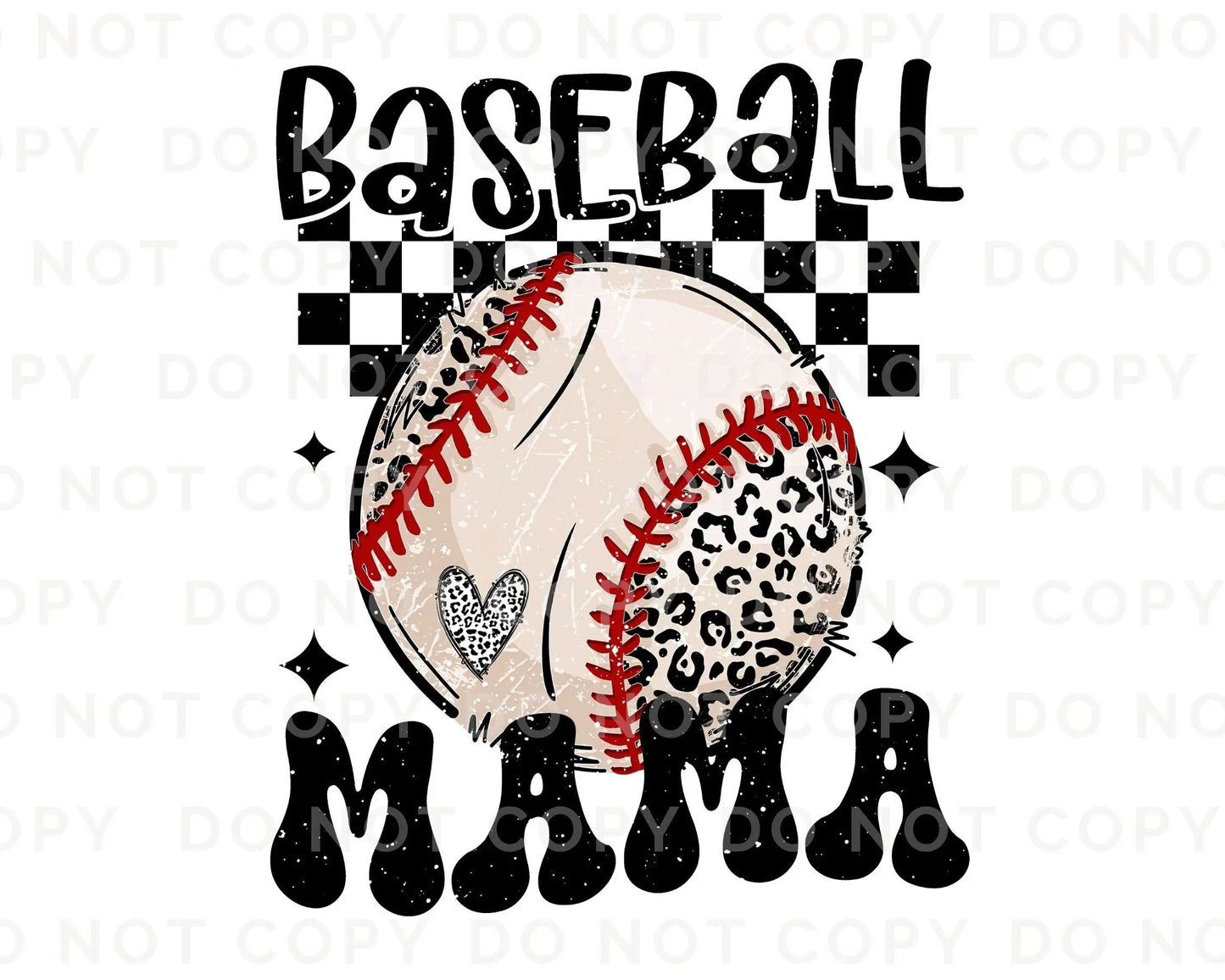 Baseball DTF Transfers, Ready to Press, T-shirt Transfers, Heat Transfer, Direct to Film, Sports Mom, Game Day, Customized Baseball Mama