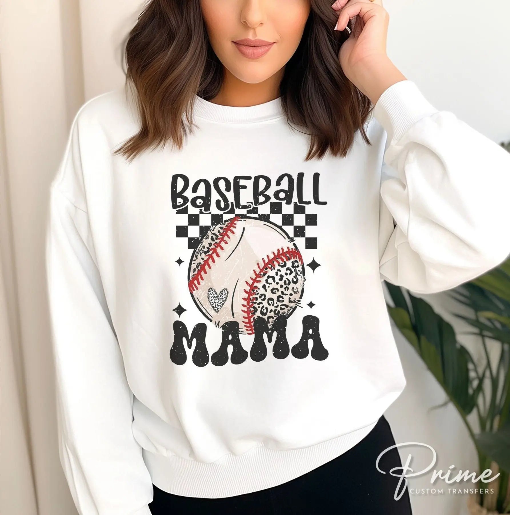Baseball DTF Transfers, Ready to Press, T-shirt Transfers, Heat Transfer, Direct to Film, Sports Mom, Game Day, Customized Baseball Mama