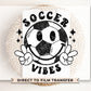 Soccer DTF Transfers, Ready to Press, T-shirt Transfers, Heat Transfer, Direct to Film, Sports, Game Day, Ball, Kids, Groovy, Soccer Vibes