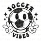 Soccer DTF Transfers, Ready to Press, T-shirt Transfers, Heat Transfer, Direct to Film, Sports, Game Day, Ball, Kids, Groovy, Soccer Vibes