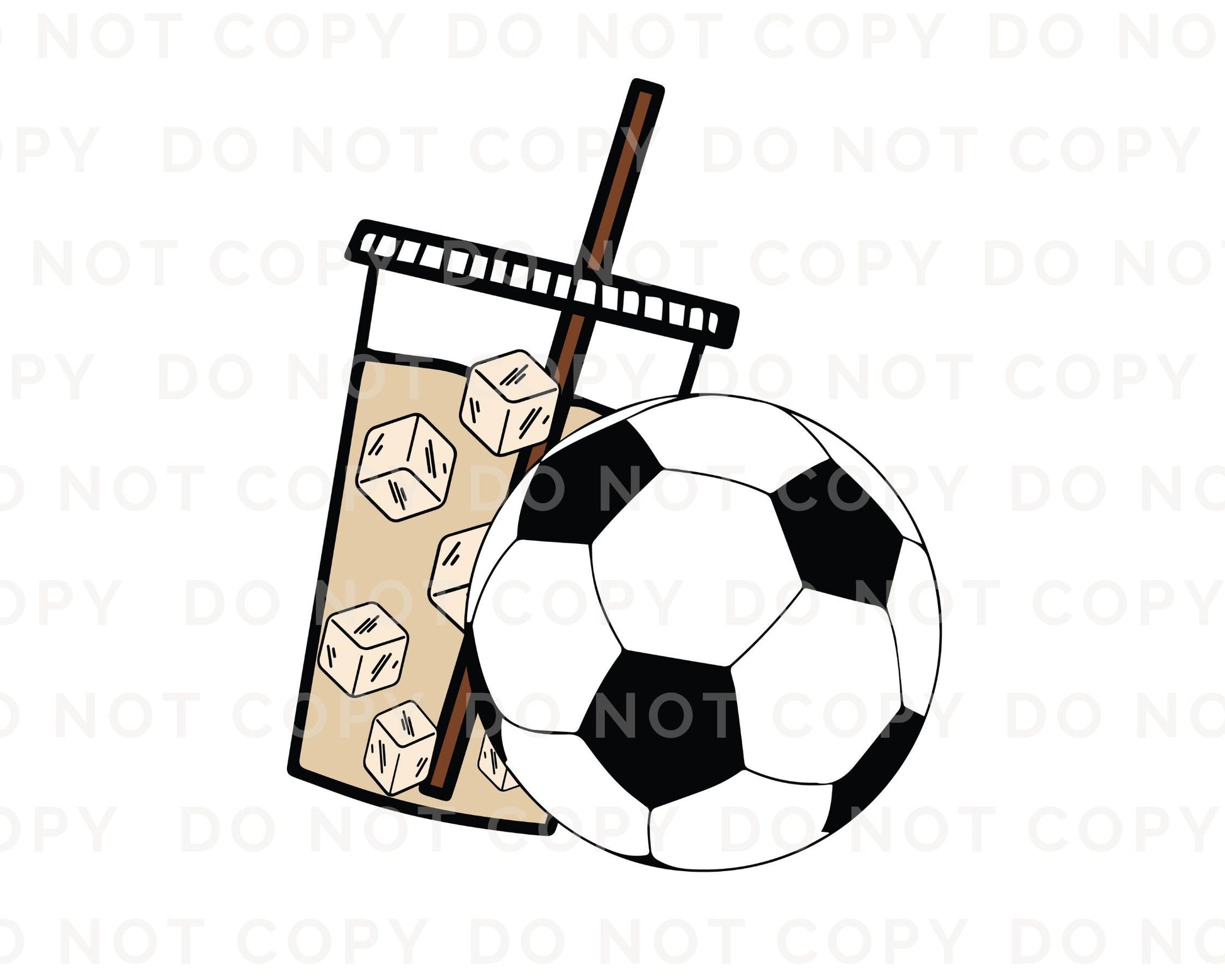 Soccer DTF Transfers, Ready to Press, T-shirt Transfers, Heat Transfer, Custom, Direct to Film, Sports, Mom, Weekends Iced Coffee Soccer