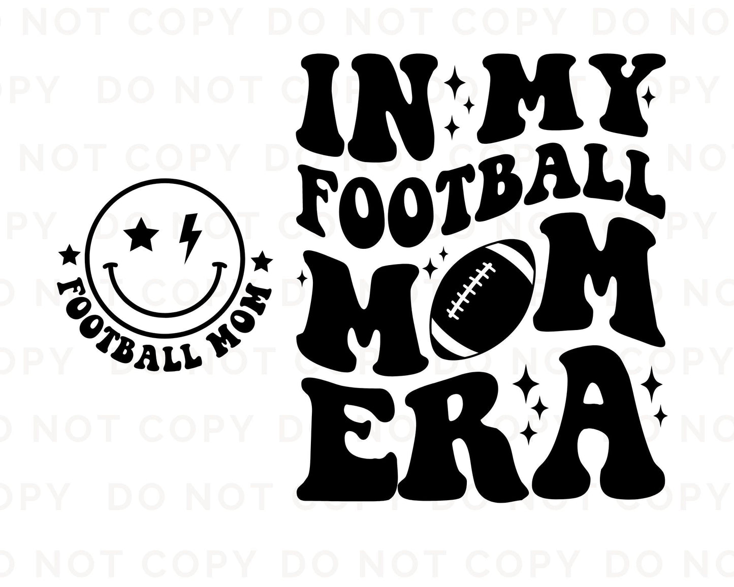 Football DTF Transfers, Ready to Press, T-shirt Transfers, Heat Transfer, Direct to Film, Sports Mom, Game Day, In My Football Mama Era