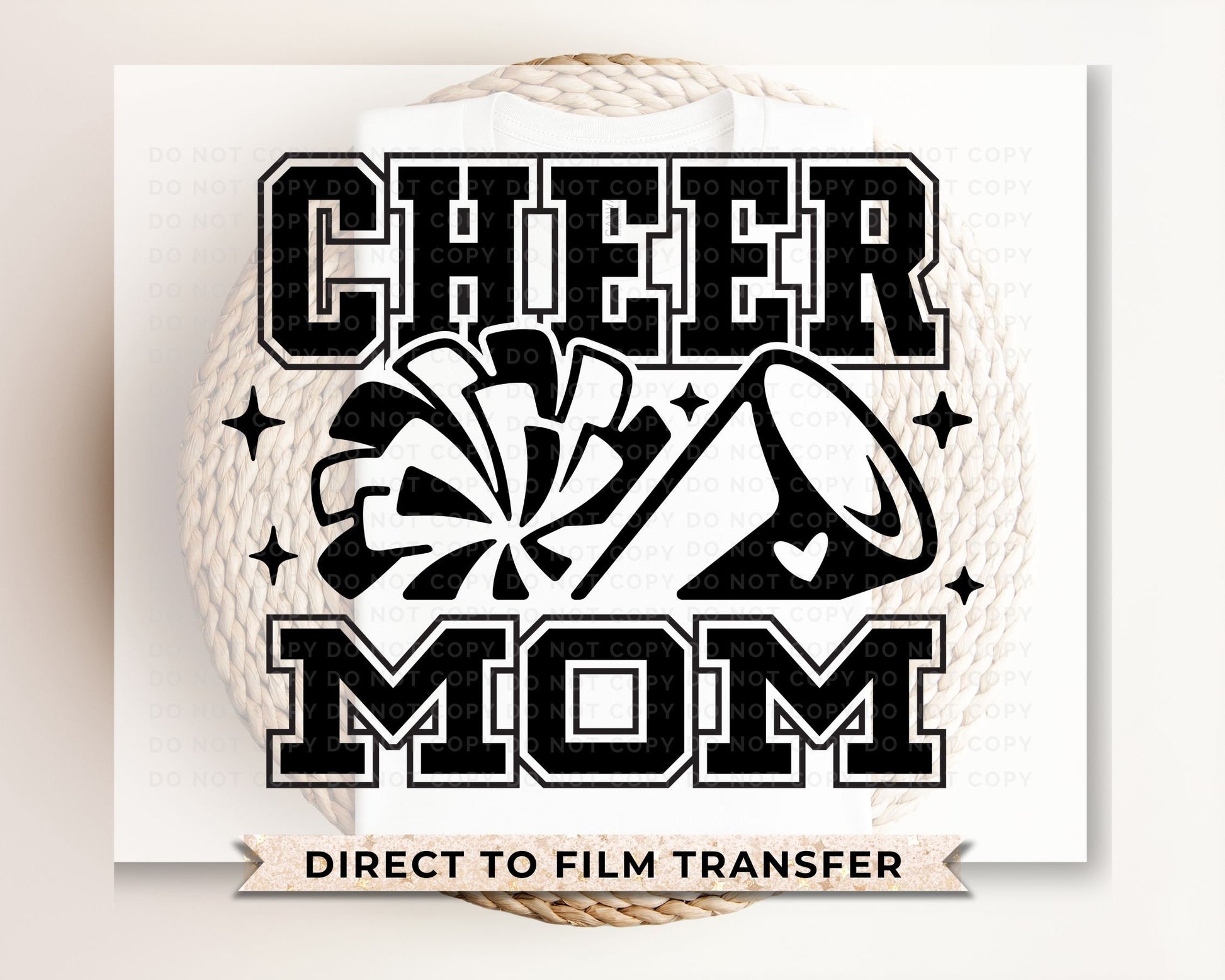 Cheerleader DTF Transfers, Ready to Press, T-shirt Transfers, Heat Transfer, Custom, Direct to Film, Pom Pom, Competition, Cheer Mom