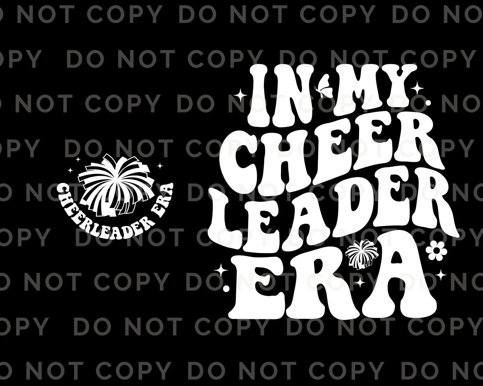 Cheerleader DTF Transfers, Ready to Press, T-shirt Transfers, Heat Transfer, Direct to Film, Cold Peel, Sports, In My Cheerleading Era